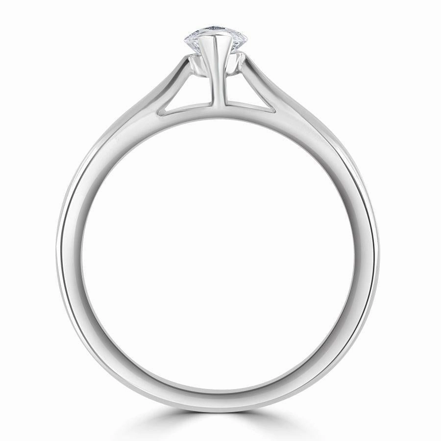 0.36ct Diamond Marquise Cut Solitaire Platinum Ring