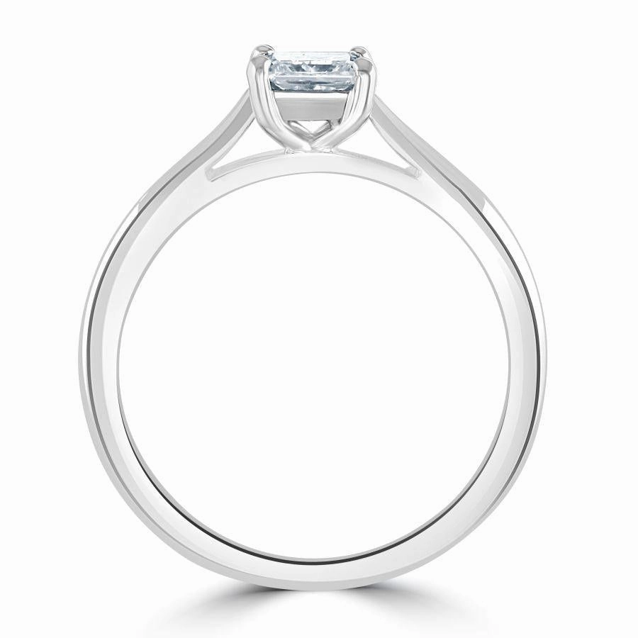0.51ct Princess Cut Diamond Solitaire Platinum Ring