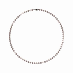 18" 5-5.5mm Cultured Freshwater Pearl Necklace with 18ct White Gold Ball Clasp