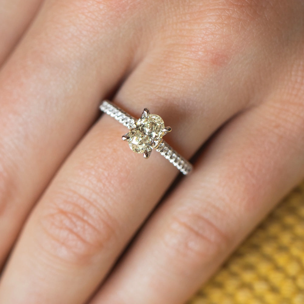 18ct 1.10 Carat Diamond with 1.00 Carat CERTIFIED Diamond Solitaire Ring
