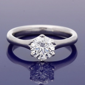 18ct White Gold 1.02ct Diamond Solitaire Engagement Ring