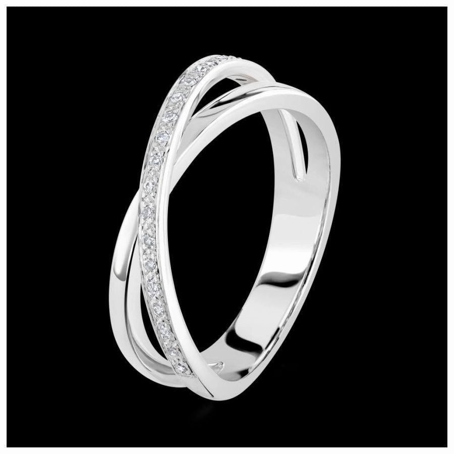 18ct White Gold 21d  2circ X/O