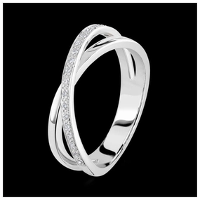 18ct White Gold 21d  2circ X/O