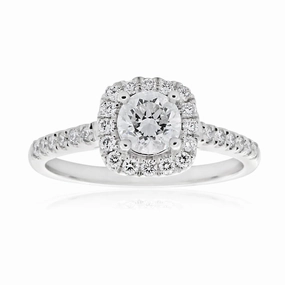 18ct White Gold 3/4 Carat Solitaire with  Carat GI SI Certified Centre Diamond