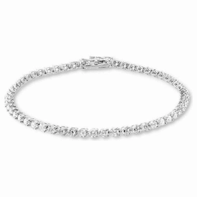 18ct white gold 55 Diamond Tennis bracelet