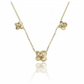18ct Yellow & White Gold Link Joy Diamond Necklace