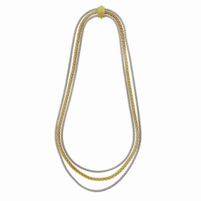 18ct Yellow & White Gold Stretch Necklace