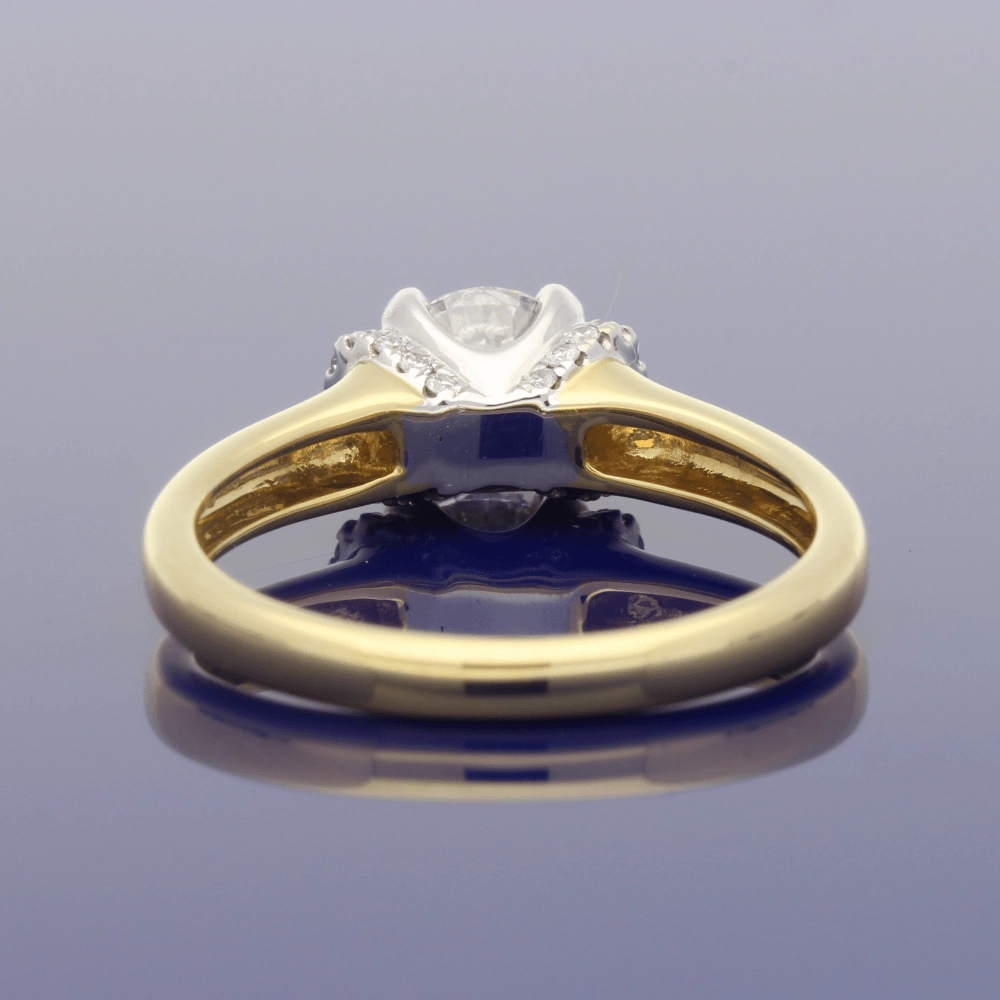 18ct Yellow Gold 0.81ct Certificated Diamond Engagement Ring