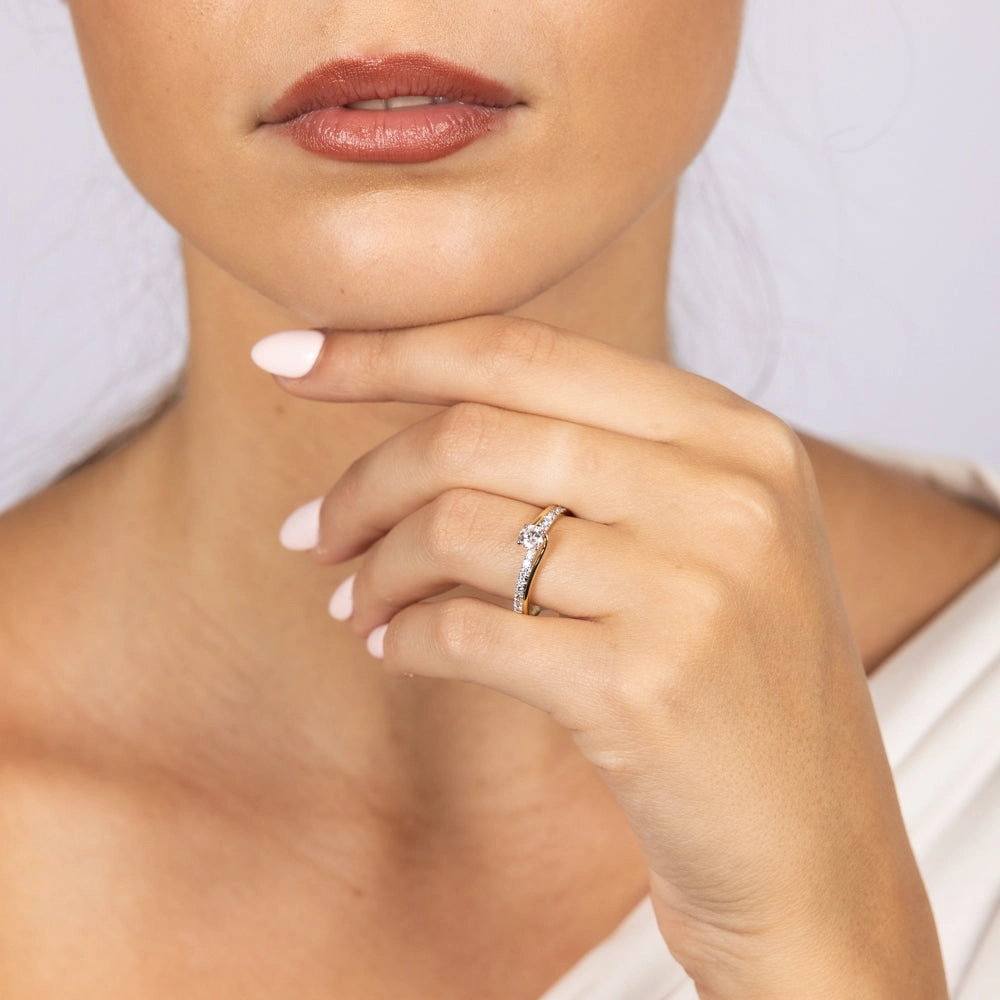 18ct Yellow Gold 1/2 Carat Diamond Claw Solitaire Ring