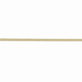 18ct yellow gold 20" filed curb link chain
