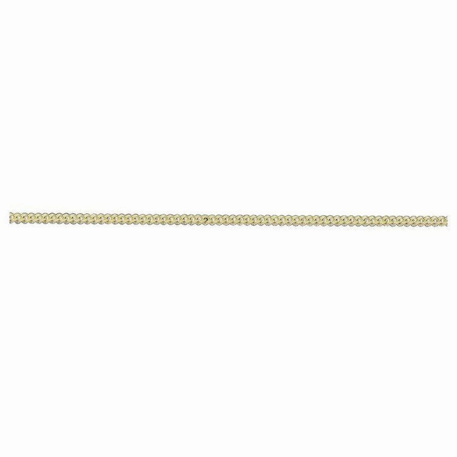 18ct yellow gold 20" Filed Curb link necklace