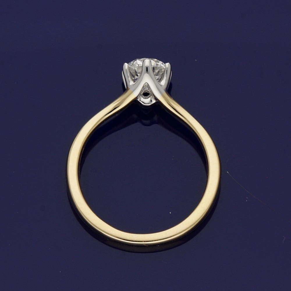 18ct Yellow Gold Certificated 1.01ct Diamond Solitaire Ring