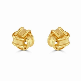 18ct Yellow Gold Sat-Pol Ribbon Knot