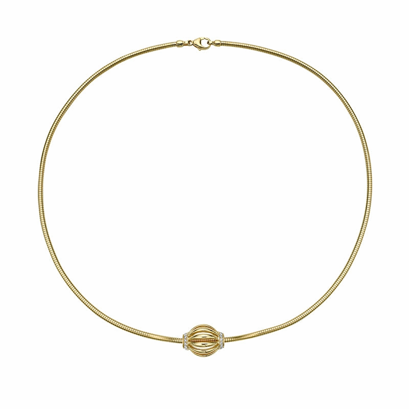 18k Yellow Gold Birdcage Pendant
