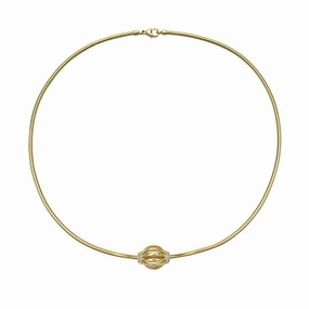 18k Yellow Gold Birdcage Pendant