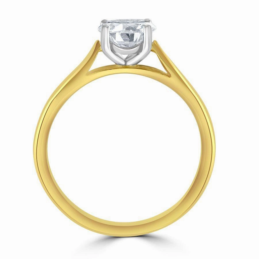 1.00ct Round Brilliant Cut Diamond Solitaire 18ct Yellow Gold Ring