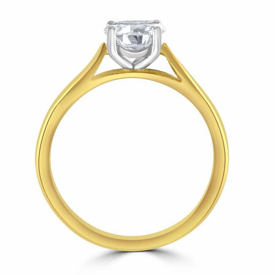 1.00ct Round Brilliant Cut Diamond Solitaire 18ct Yellow Gold Ring
