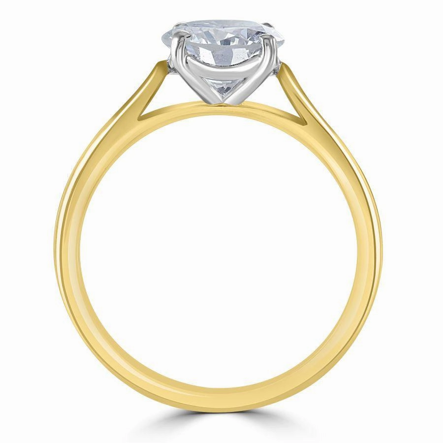 1.50ct Round Brilliant Cut Diamond Solitaire 18ct Yellow Gold Ring