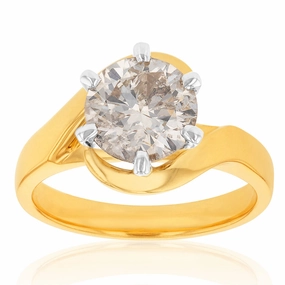 1 Carat Australian Diamond Solitaire Ring in 9ct Yellow Gold