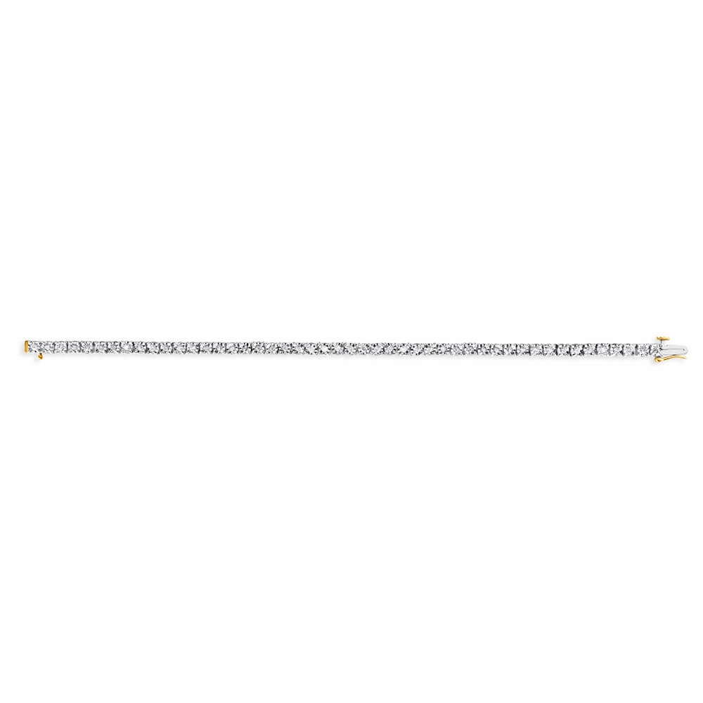 1 Carat Diamond Tennis Bracelet in 9ct Yellow Gold