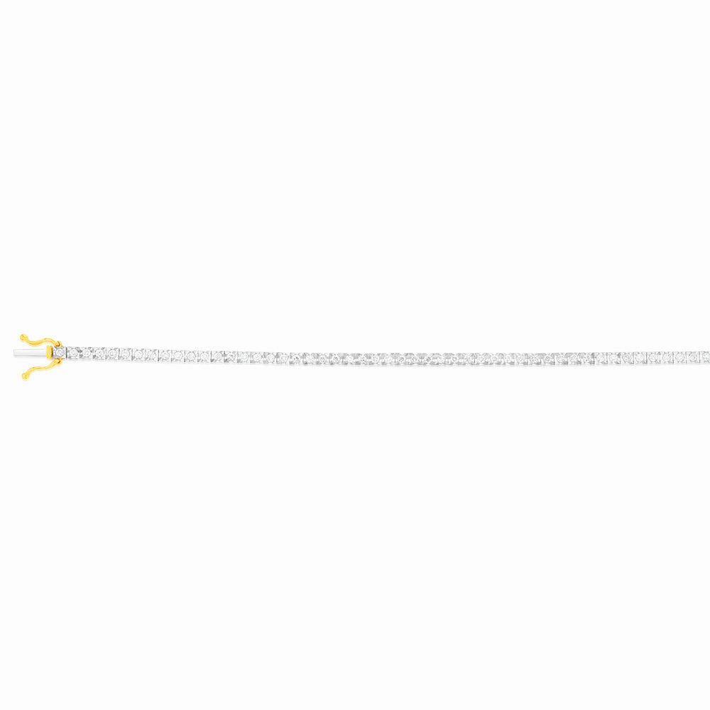 1 Carat Luminesce Lab Grown Diamond Tennis Bracelet in 9ct Yellow Gold