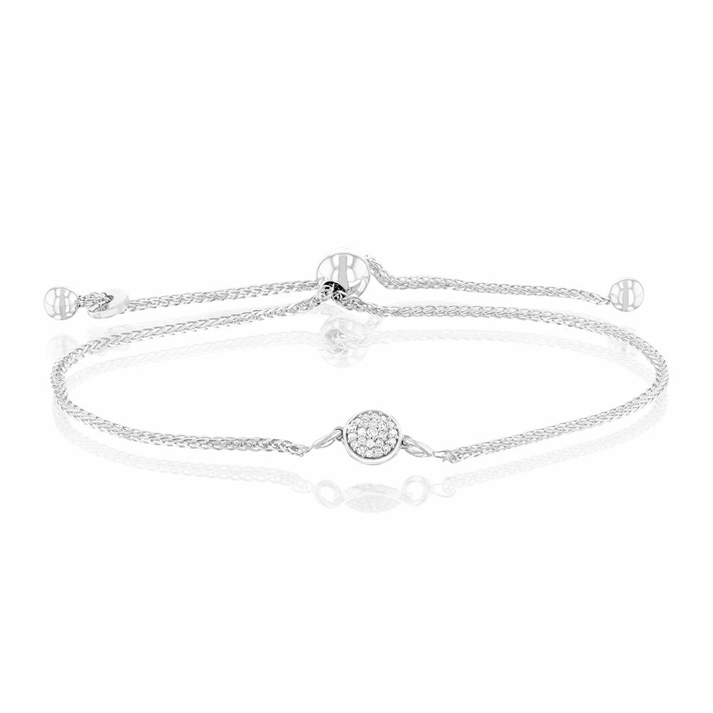 24 Diamonds Fancy Bracelet in Sterling Silver