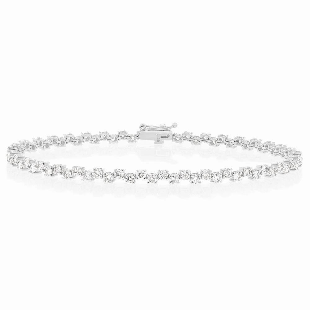 2 Carat Diamond Tennis Bracelet in 10ct White Gold