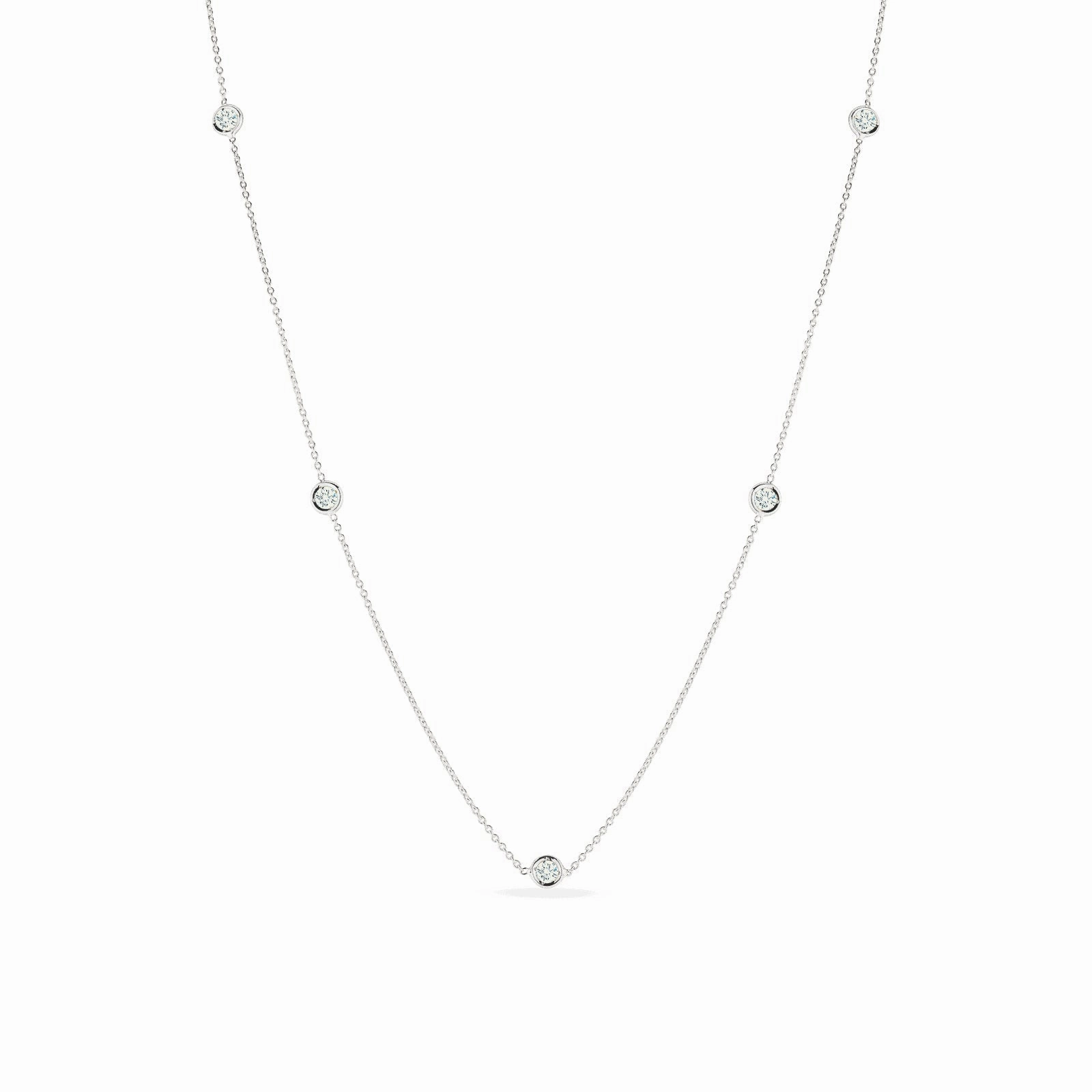 5-Station Diamond Necklace