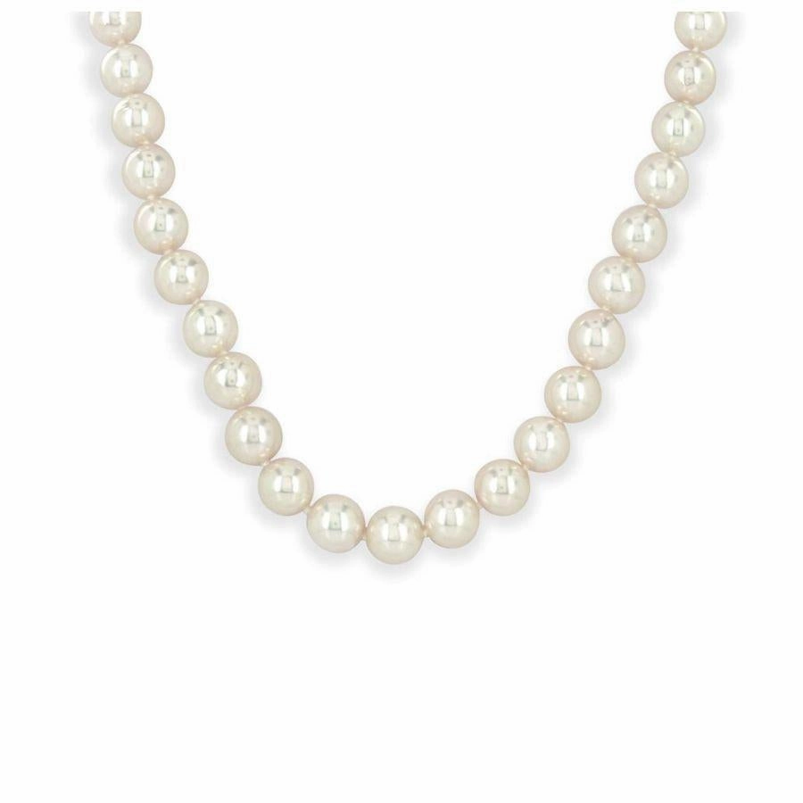 8.5-9.0mm 20" Akoya Cultured Pearl Necklace with 18ct Yellow Gold Clasp