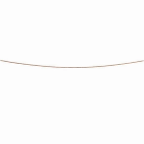 9ct Rose Gold 17" Curb Link Chain