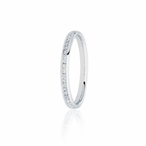9ct White Gold Diamond Eternity Ring