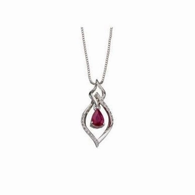 9ct White Gold Ru/Dia-Opn Marq N.Ch