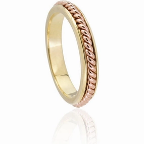 9ct Yellow & Rose Gold Twist Band