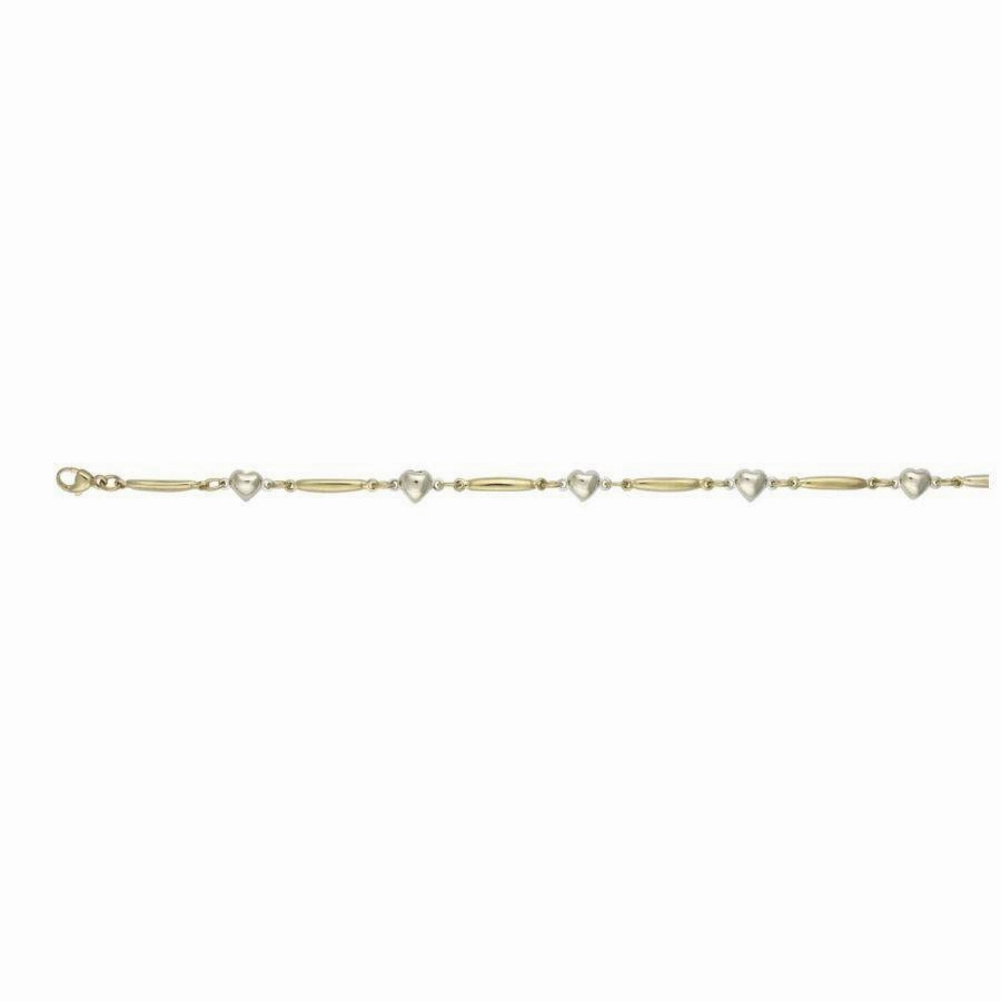 9ct Yellow and White Gold Savannah Link Blt