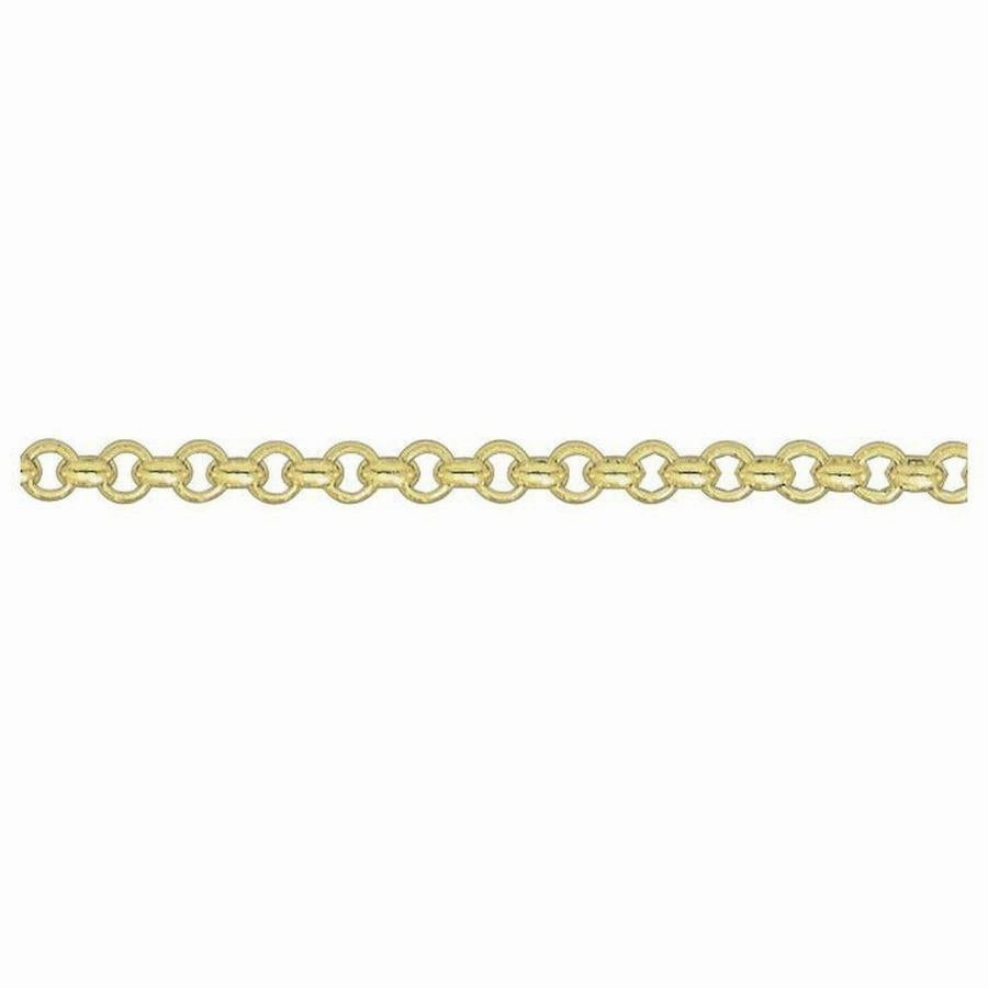 9ct Yellow Gold 16" Round Belcher Chain