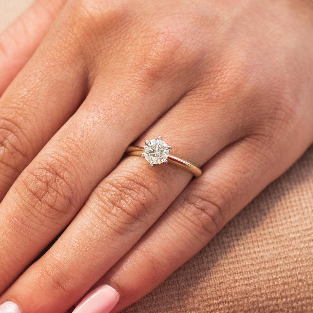 9ct Yellow Gold 1 Carat Australian Diamond Solitaire Ring