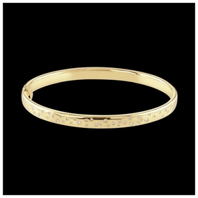 9ct Yellow Gold 45 Scattered Diam Bngl