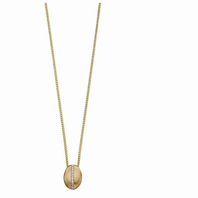 9ct Yellow Gold Di Chan Ovl-Brushd-N.C