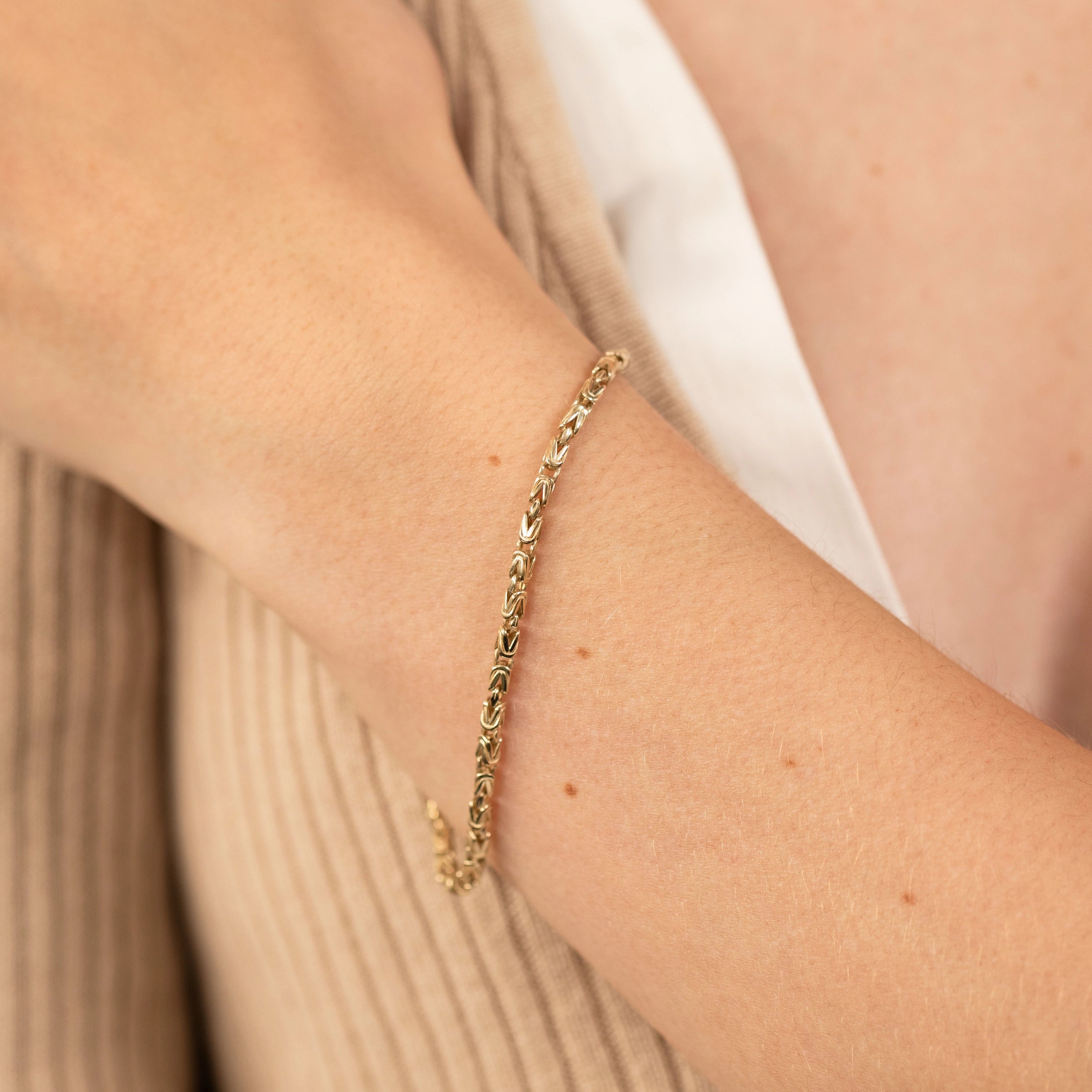 9ct Yellow Gold Fancy 19cm Bracelet