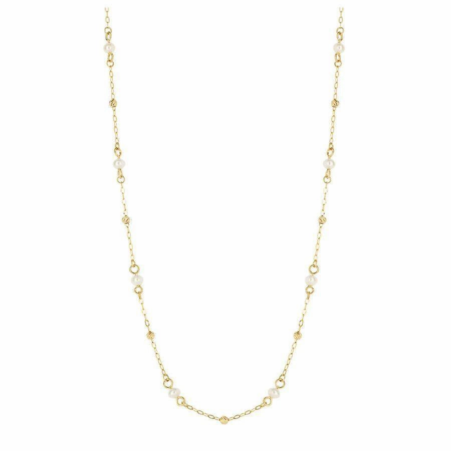 9ct Yellow Gold Freshwater Pearl Necklace