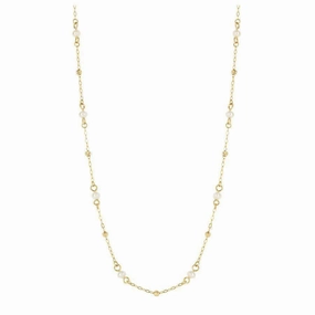 9ct Yellow Gold Freshwater Pearl Necklace