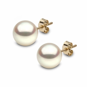 9ct Yellow Gold Freshwater Pearl Stud Earrings