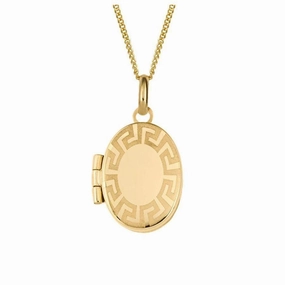 9ct Yellow Gold Maze Locket