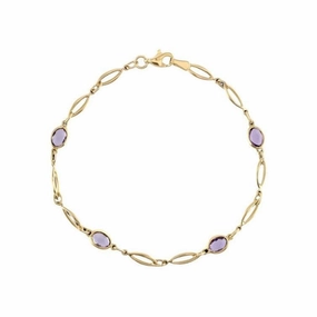 9ct Yellow Gold Ovlam&Gld Marq Motif