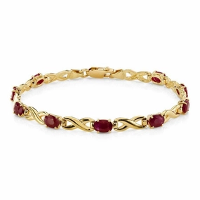 9ct Yellow Gold Ovlru Fig8 Link Blt