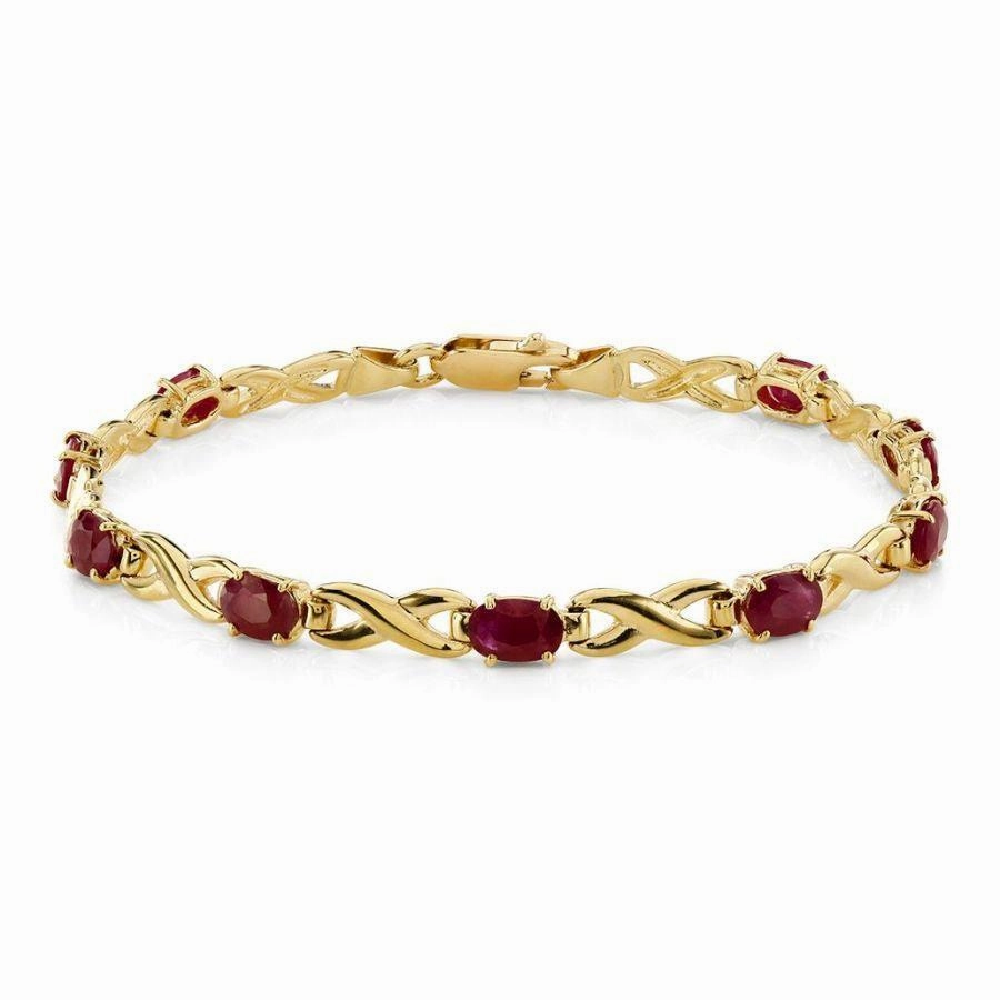 9ct Yellow Gold Ovlru Fig8 Link Blt