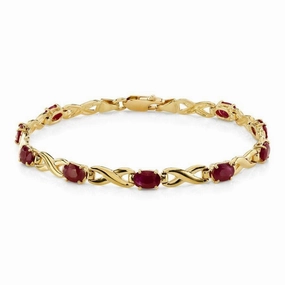 9ct Yellow Gold Ovlru Fig8 Link Blt