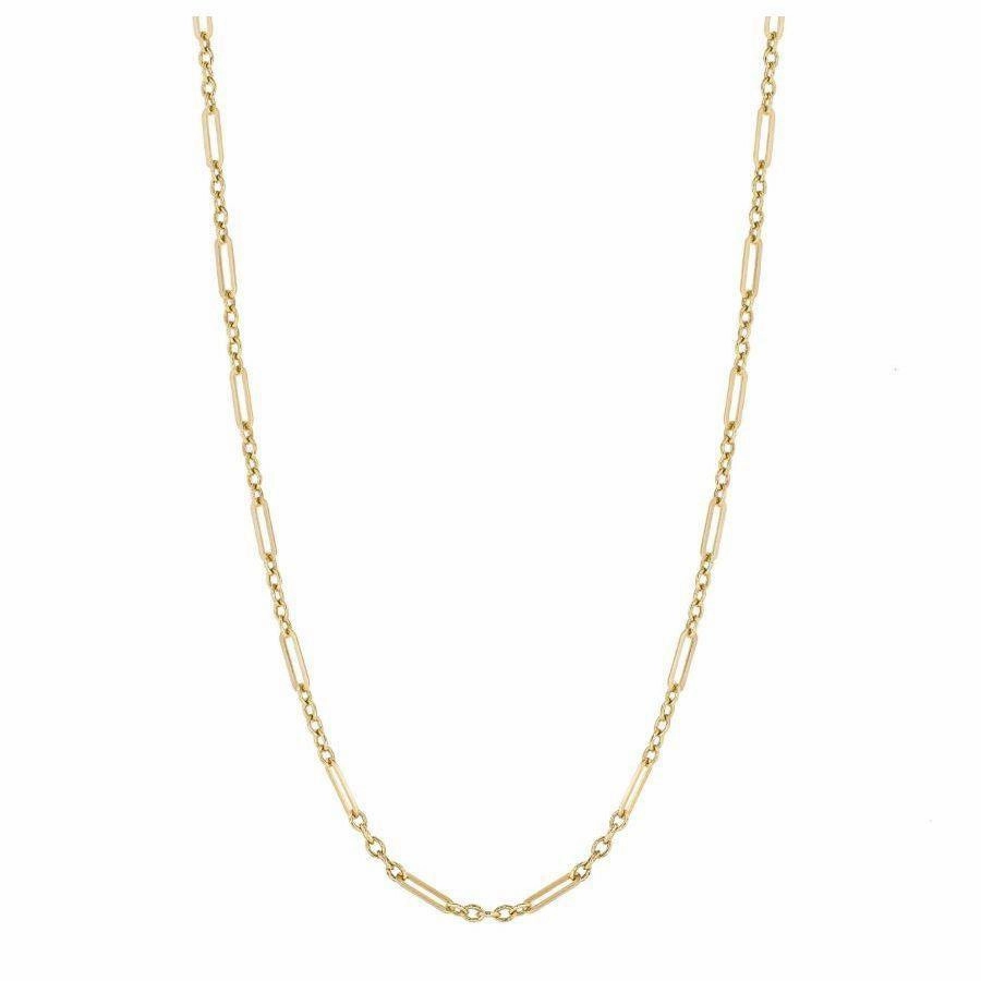 9ct Yellow Gold Small Elongated Link Necklace
