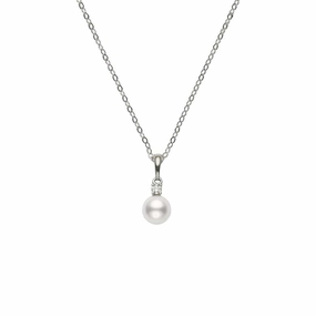 Akoya Cultured Pearl and Diamond Everyday Essentials Pendant