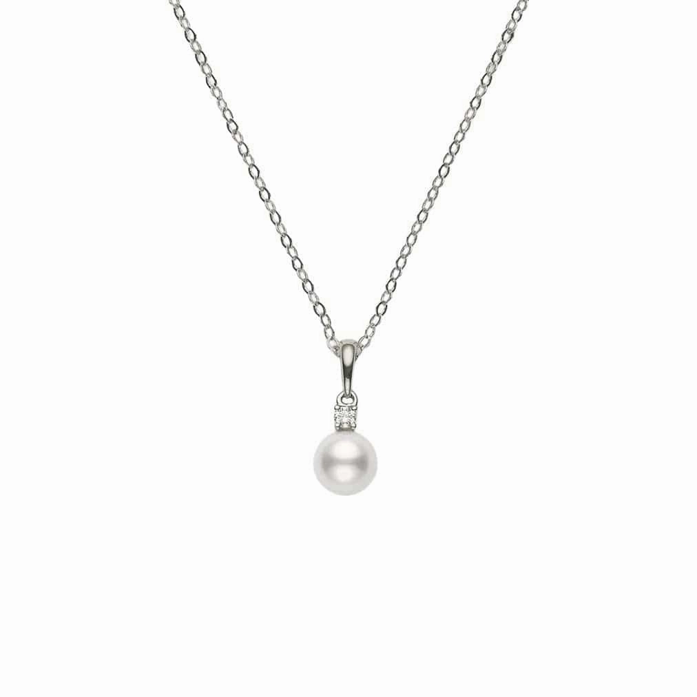 Akoya Cultured Pearl and Diamond Everyday Essentials Pendant